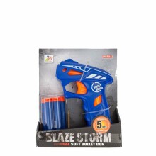 Žaislinis pistoletas „Blaze Storm Art.42-ZC7106“ su minkštu smiginiu 5vnt.
