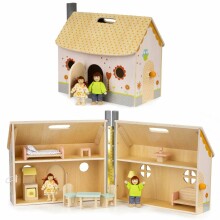 Eco Toys Doll House Art.4139 Деревянный кукольный домик