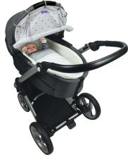 Dooky Universālais saules aizsargs Light Grey Crowns