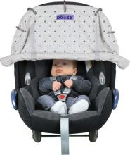 Dooky Universālais saules aizsargs Light Grey Crowns