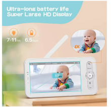 La bebe™ Accessories Monitor Babyphone Wireles Art.38931 White Digitālais bērnu videomonitors