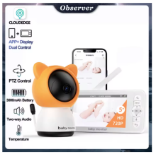 La bebe™ Accessories Monitor Babyphone Wireles Art.38931 White Digitālais bērnu videomonitors