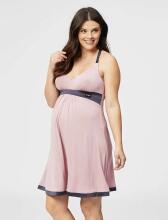La bebe™ Nursing Cotton Lola Art.39094 Powder Pink Grūtnieču/barošanas naktskrekls