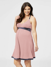 La bebe™ Nursing Cotton Lola Art.39094 Powder Pink Grūtnieču/barošanas naktskrekls