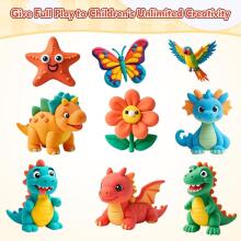 Kidsworld Modelling Dough PlayDoh Art.39332 Plasticine, 50 g with molds, 36 pcs.