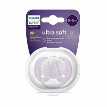 Philips Avent Ultra Soft Neutral Art.SCF092/03 пустышка силиконовая  0-6м, BPA-Free (1 шт.)