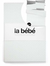 La Bebe™ Natural Satin/Cotton Baby Cot Bed Set  Pearl Art.42101