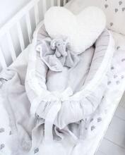 La Bebe™ Babynest Cotton Art.42110 Yellow/Grey
