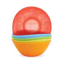 Munchkin 5 PACK MULTI-CLOURED FEEDING BOWLS