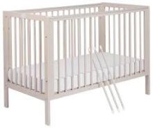 La Bebe™ Bedding Wood Set Tomi Art.43657 White Komplekts bērnu gultiņa+kumode