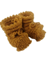 La Bebe™ Lambswool Hand Made Booties Art.44004 Baby booties