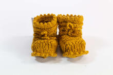 La Bebe™ Lambswool Hand Made Booties Art.44004 Baby booties