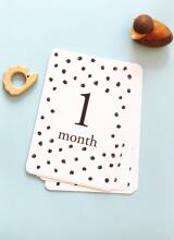 La bebe™ 12 Baby Monthly Cards Art. 44306, Perfect Gift for Newborn Photo Sessions