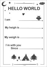 La bebe™ 12 Baby Monthly Cards Art. 44306, Perfect Gift for Newborn Photo Sessions