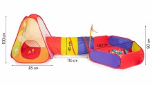 Eco Toys Tent Art.8188B Bērnu telts ar bumbam