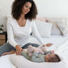 Doomoo Comfy Big nursing pillow, Tetra Almond