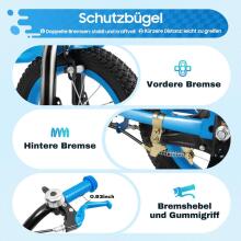 Kids Bike Wheels Collas 12' Blue Art.46663 Children's two-wheeled bicycle with additional wheels