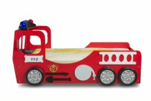 Plastiko Fire Truck Art.46817 Laste stiilne voodilaud madratsiga 190x90sm