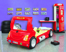Plastiko Truck Art.46826  Ergonomiska bērnu gulta - Mašīna ar  matraci 180x90 cm