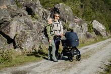 Emmaljunga Sento Max Outdoor Art.47476 Brown Stroller with cradle