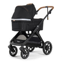 Emmaljunga Sento Max Outdoor Art.47477 Black Stroller with cradle
