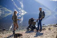 Emmaljunga Sento Max Outdoor Art.47481 Dark Navy  Stroller with cradle