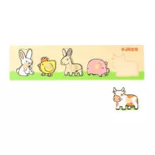DJECO Wooden Puzzles  Farm'n'co DJ01116