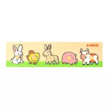 DJECO Wooden Puzzles  Farm'n'co DJ01116