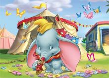Disney Dumbo 2-in-1 Puzzle and Colouring Set 24 Pieces 3+