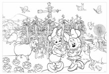 Lisciani Giochi Minnie Art.47970 Divpusēja puzle-krāsojamā grāmata