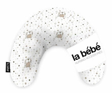 La Bebe™ Mimi Nursing Cotton Pillow Art.49607 Bunnies Подкова для сна / кормления малыша 19 x 46 cm