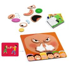 Djeco Educational Wooden Games Emotico Art.DJ08196