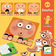 Djeco Educational Wooden Games Emotico Art.DJ08196 Edukacinis žaidimas - Emocijos