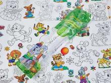 DA Coloring Tablecloth Fabulous Zoo Art.KDTC0002