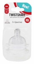 Twistshake Spout Teat Art.52369 Антиколиковая соска для бутылочки от 4+ мес. (2 шт.)