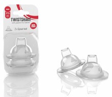 Twistshake Spout Teat Art.52369 Pretkoliku knupītis pudelītei no 4+ mēn. (2 gab.)
