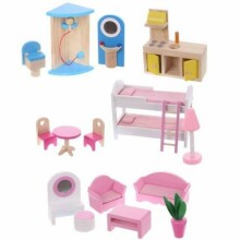 Eco Toys Doll House Art.4120 Деревянный кукольный домик