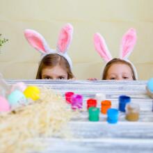Home Company Rabbit Ear Art.53836 Carnival costume - bunny ears