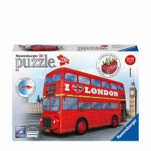 Ravensburger Art.R12534 3D galvosūkis Londono autobusas 216vnt.