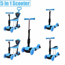 „TLC Scooter 3 in 1“ 54703 „Blue“ motoroleris vaikams su rankena