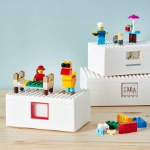 Pagaminta Švedijoje „Bygglek Art“. 503.721.87 „Lego®“ dėžutė su dangteliu