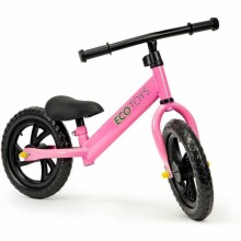 „Eco Toys Balance Bike Art.JM-001 Pink“ motoroleris vaikams su metaliniu rėmu