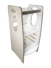Wooden Learning Tower Art.55212 White Wood