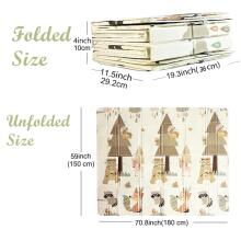 Foldable Baby Play Mat 180 × 150 cm – Double-Sided, Waterproof, Non-Slip XPE Crawling Mat with Foldable Sides & Carry Bag