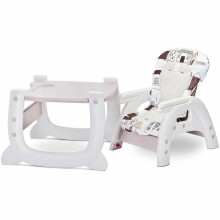 „Caretero“ stalas „Homee Art.55520“ smėlinė kėdutė su kėdute + stalo transformatorius
