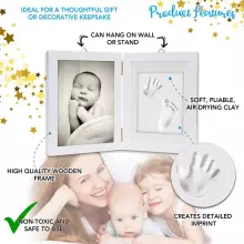 Chuckle Baby Art Art.55701 Hand and Foot Print Frame with memory prints