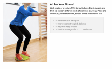 Gym&Fit Seat Balance Cushion Art.57363 Massage Pilllow