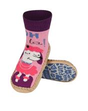 Soxo Baby Art.20143 slippers with leather sole