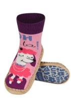 Soxo Baby Art.20143 slippers with leather sole