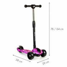 „Eco Toys Scooter Art.BW-316 Pink“ vaikų motoroleris aukštesnės kokybės